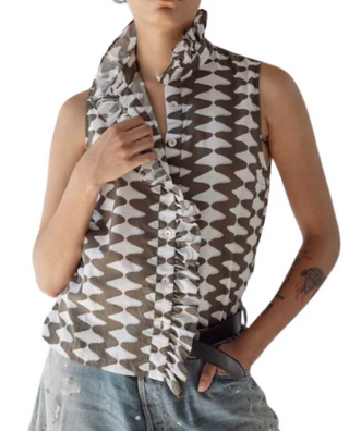 Tribal Zig Zag Buttondown