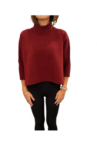 Aja Sweater, Dark Cherry