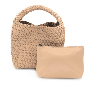 Woven Mini Bag, Beige