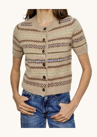 Ss Fairisle Cardi