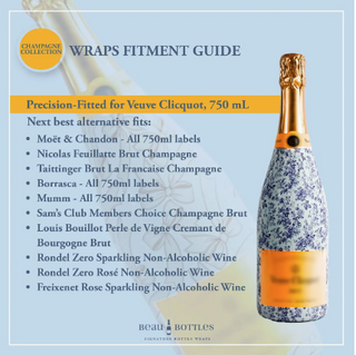 Beau Bottles Pearls and Prosecco Champagne