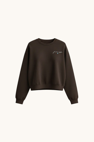 The Cropped Signature Sweatshirt