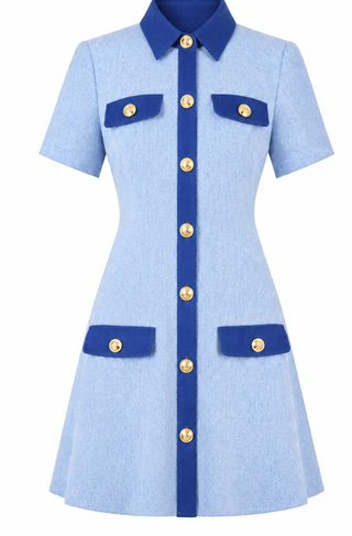 Farrow Dress, Blue