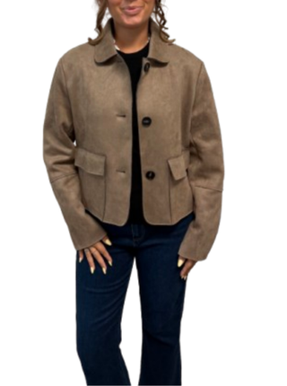 Suede Collar Jacket