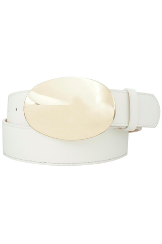 Clean Dome Belt, White
