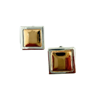Geo Vintage Earring, Silver/Gold