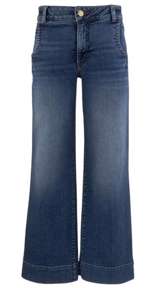 Maya High Rise Wide Legs Wide Hem Scoop Pkts