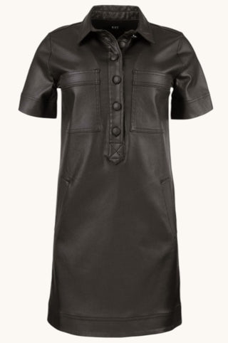 Tatiana-Dress W/Placket And Pockets Welts