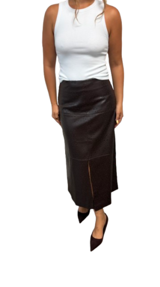 Phoebe Vegan Skirt, Demitasse