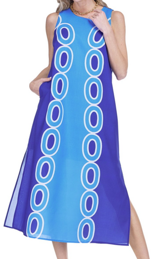 Navy Column Maxi Dress