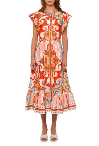 Ella Midi Dress, Rosetti Print