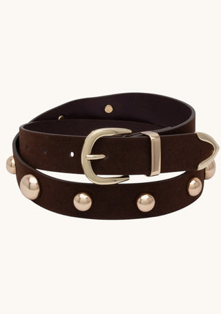 Studded Belt, Brown