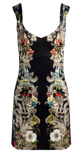 Renee Soft V Nk Fitted Mini Dress