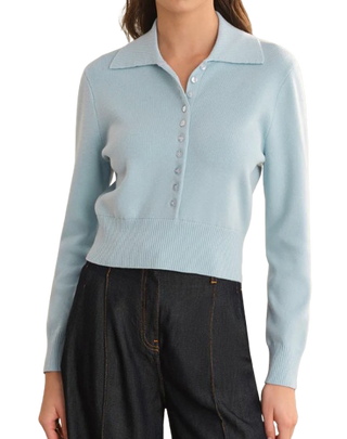 Millicent Extended Placket Collared Po