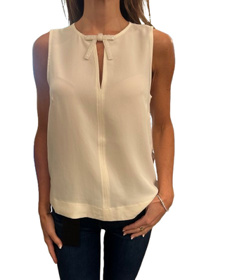 Off White Silk Shell