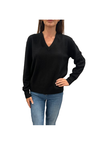 Cashmere VNeck, Black