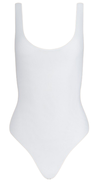 Kalea Tank Bodysuit, White