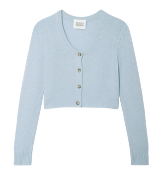 Cashmere Scoop Cropped Cardigan
