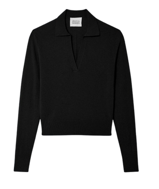 Cashmere Polo, Black