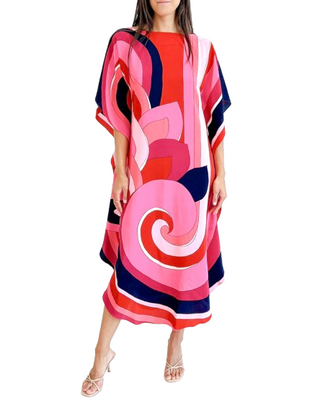 Jalani Maxi Caftan Dress, Multi