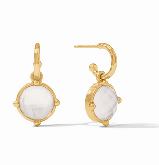 Honeybee Hoop Charm, Clear Crystal