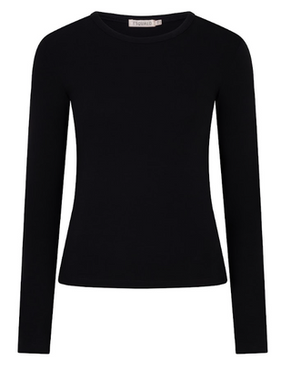 Basic Round Neck Tee, Black
