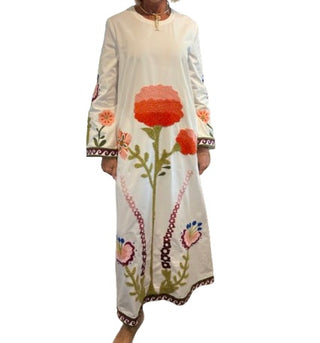 Floral Embroidered Kaftan