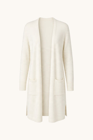 Open Long Pocket Cardi, Panna