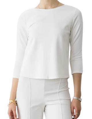 Ponte Knit 3/4 Sleeve Top