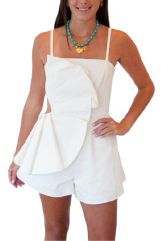 Bry Leigh Romper, White