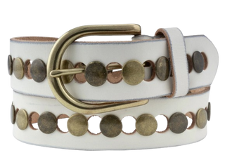 Jasmyn Western Belt, Off White