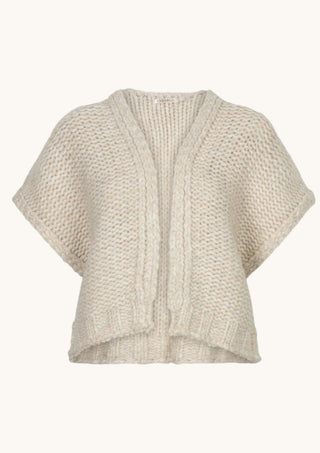 Open Cardi, Beige