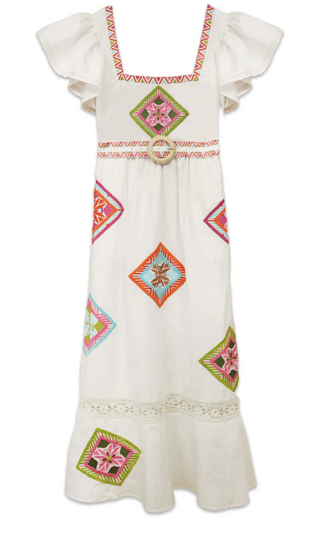 Margaret Midi Dress, Tile