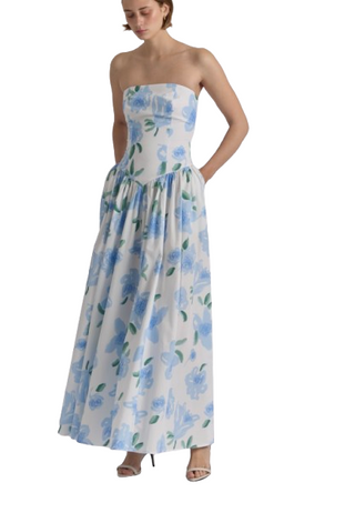 Golondrina Dress, Peonia Blue