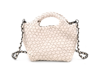 Braided Mini Bag, White