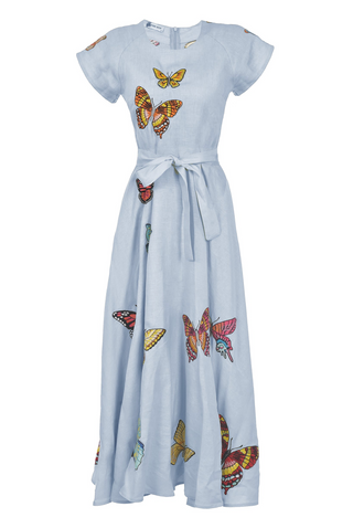 Papyon Dress, Light Blue