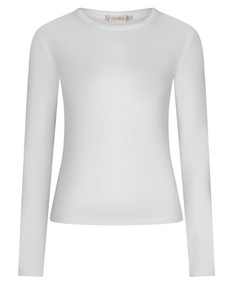 Basic Round Neck Tee, White