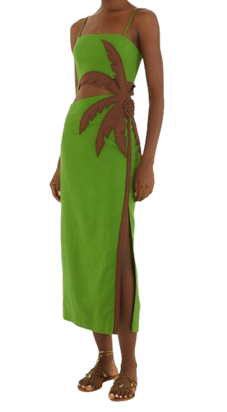 Green Palm Maxi Dress