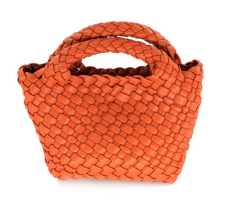 Braided Mini Bag, Orange