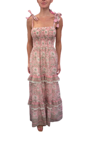 Aria Tube Maxi Dress, Pink