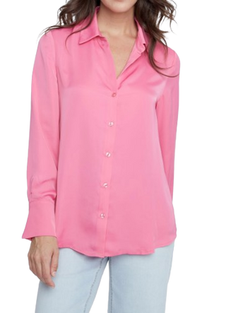 Collared Blouse, Azalea