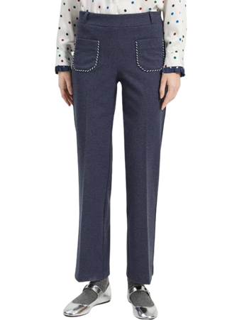 Contrast Stitching Trouser
