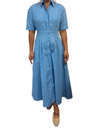Verity Dress, Ocean Stripe
