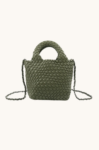 Braided Mini Bag, Olive