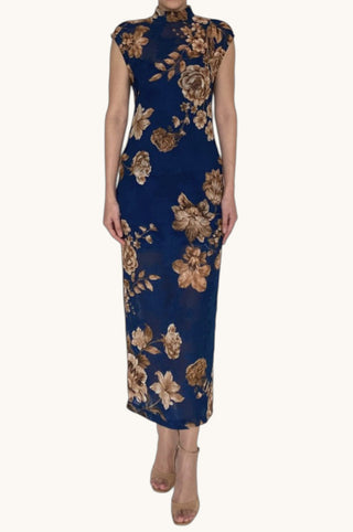 Ashi Midi Dress, Teal