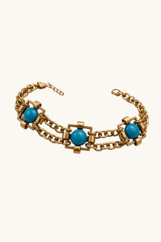 Turquoise Gold Choker