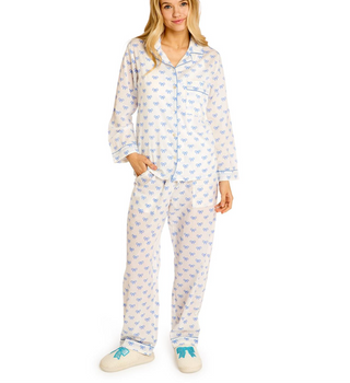 Blue Coquette Bow PJs