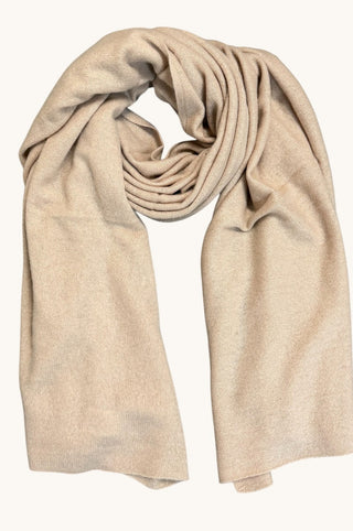Cashmere Travel Wrap - Muted Camel