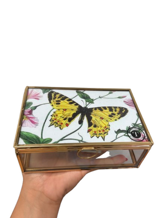 Medium Glass Butterfly Box