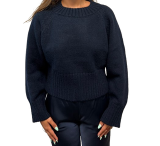 Relaxed Sweater, Navy